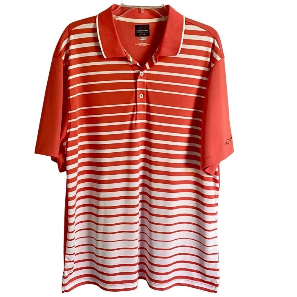 Greg Norman for Tasso Elba Play Dry Polyester Polo Shirt Men's XL